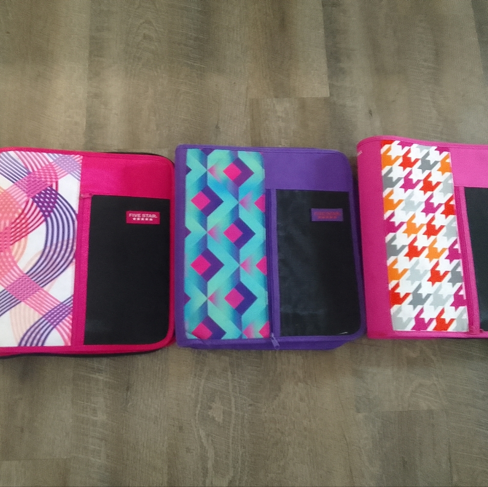 3 Five Star Binders